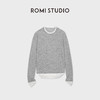 ROMI STUDIO100%水溶羊毛轻薄柔软假两件针织上衣 RWCASU6753 商品缩略图5
