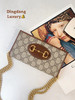 GUCCI1955Horsebit Woc 乌木色拼棕 老花 链条包 商品缩略图0