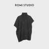 ROMI STUDIO100扬子精纺羊毛慵懒感蝙蝠袖高领披肩毛衫RWDSSU2402 商品缩略图1