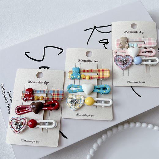 ZY彩色小熊组合夹LTP组合夹-纪念日百货门店同款169246794 商品图0