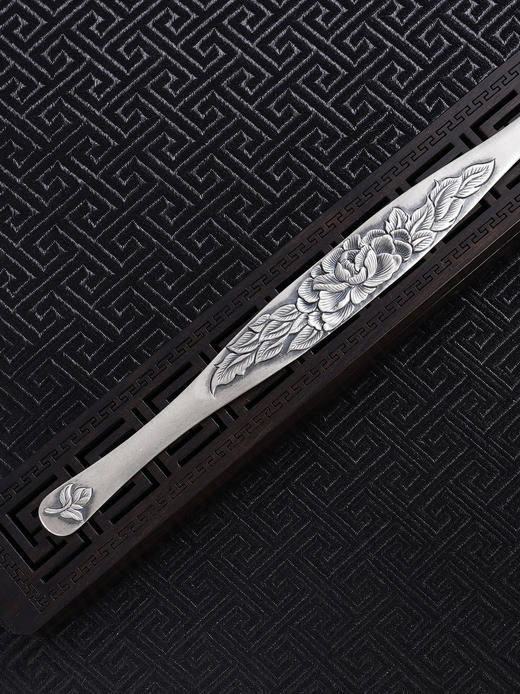 子佩集S999手工银【国色盛世】摆件【ZYG018】原创设计2602 商品图4