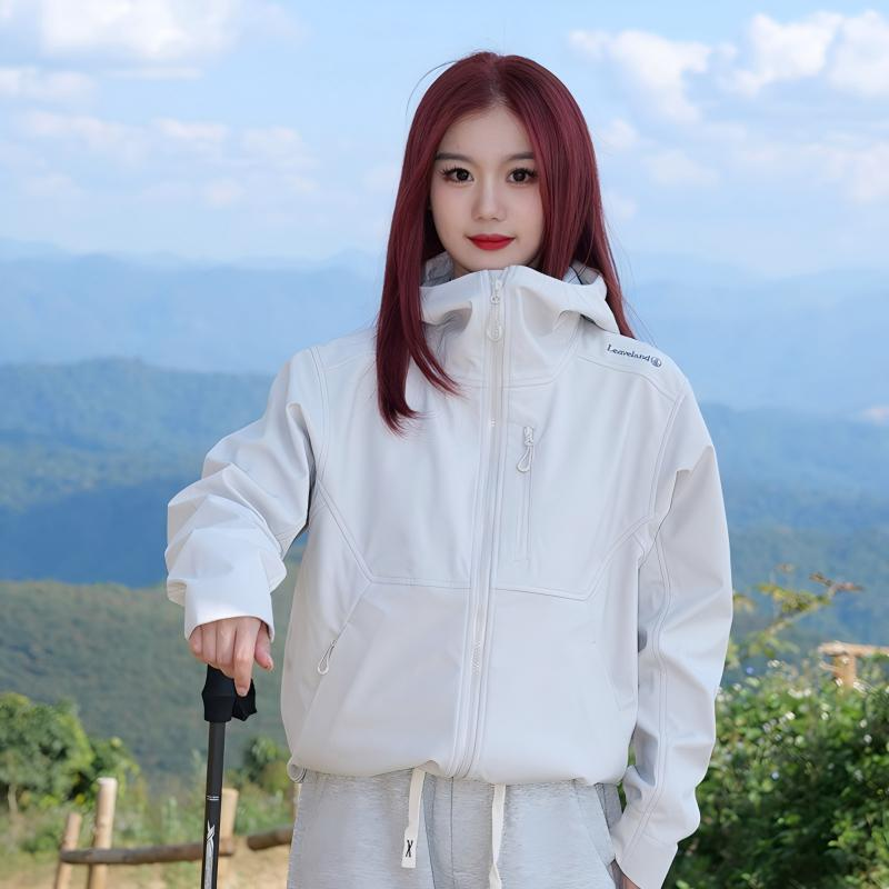 【Leaveland意大利枫叶 加绒软壳衣】2502-加绒软壳衣 8000防暴雨不渗水 小细绒亲肤柔软 【3-5天发货周末顺延】