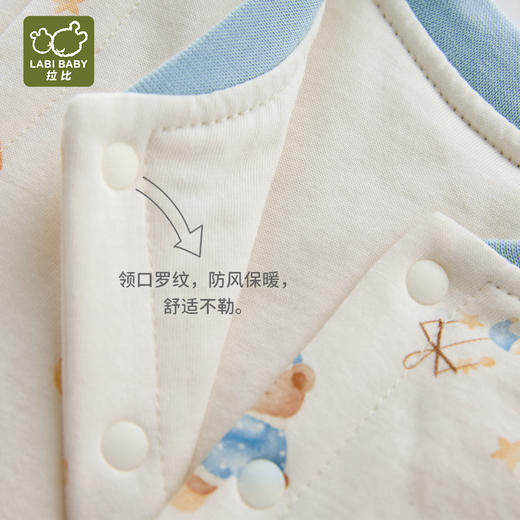 拉比童衣J6-1星月全开马夹蓝LZAB102303 商品图4