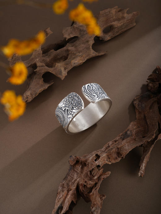 子佩集S999手工银【腾龙闹海】手镯【ZYG013】原创设计2602 商品图4