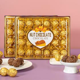 【粉丝专属❗️情人节巧克力礼盒】香港怡可缘精装24粒「金沙球巧克力大盒装」商超零食婚庆节日伴手礼盒L-d