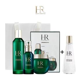 送礼袋 HR赫莲娜绿宝瓶三件套盒(新肌水200ml+精华50ml+面霜50g) + 赫莲娜小露珠200ml
