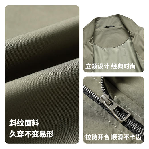 【易打理】圣得西落肩版型夹克2026新款春季男士立领耐穿抗皱外套 商品图4