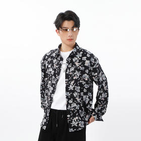 休闲时尚复古花卉长袖衬衫-纪念日百货门店同款169251817