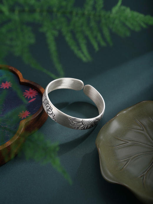 子佩集S999手工银【沐光岁月】手镯【55071214】原创设计 商品图3