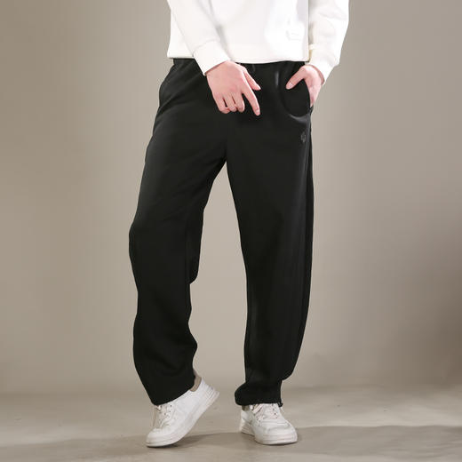 DRONKOO 2026 抽绳左双菱形胶标前后破骨毛边小弯刀中厚卫裤长裤 商品图1