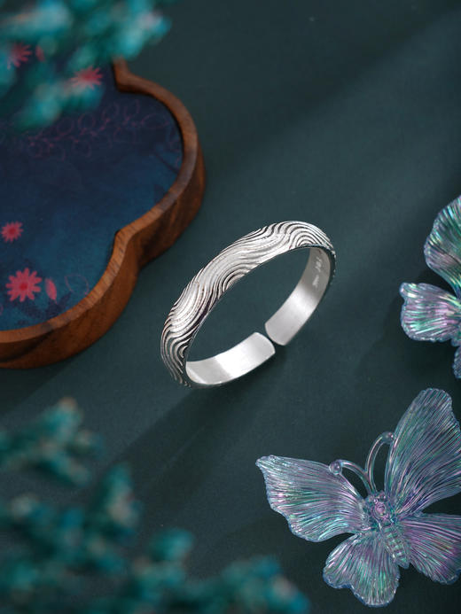 子佩集S999手工银【月华浸梦】手镯【55031103】原创设计 商品图5