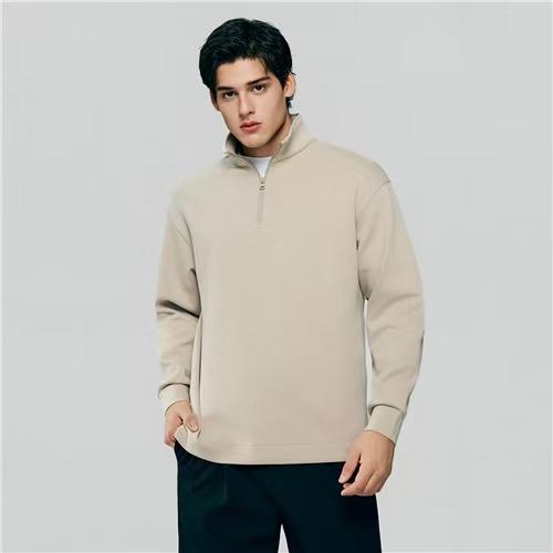 佐丹奴男装26年新款空气三明治半拉链长袖卫衣01026329 商品图1
