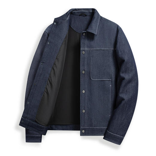 【易打理】圣得西男士工装牛仔翻领夹克2026年春季新款休闲外套 商品图12