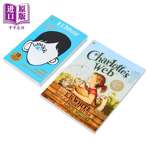 【中商原版】企鹅经典读物 奇迹男孩（护眼版）+纽伯瑞 夏洛的网 全彩英版 共2册 英文原版 儿童经典文学读物小说 7岁以上 商品图9