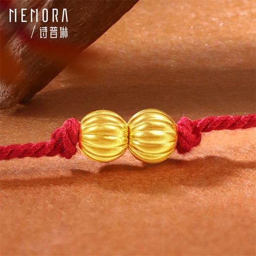 黄金南瓜造型小金珠 3D足金小珠子配珠转运珠 MOMORA诗普琳HP929202 商品图4