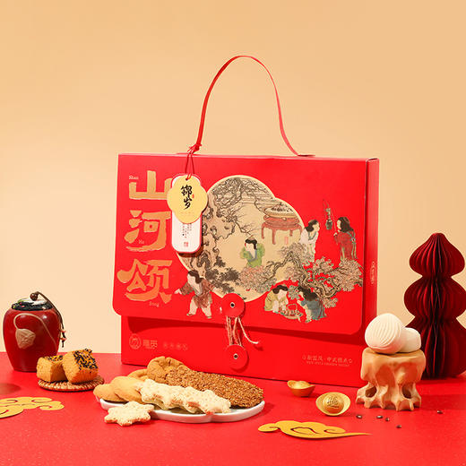 春节不打烊-品牌直发 雅觅 山河颂·锦岁 杂粮谷物糕点礼盒 商品图4