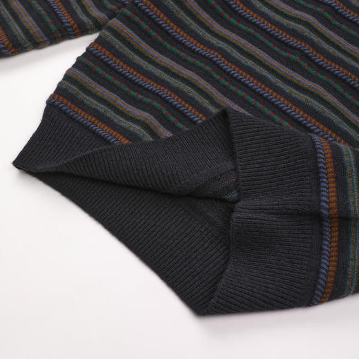 ROMI STUDIO“冬日松弛”100羊毛条纹针织挺括套头毛衣RWCWSU7412 商品图4