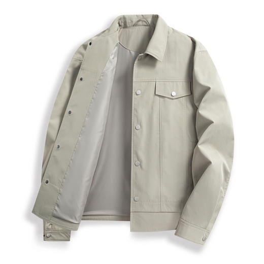 【易打理】圣得西翻领商务绅士夹克2026新款春季男士高级时尚外套 商品图13