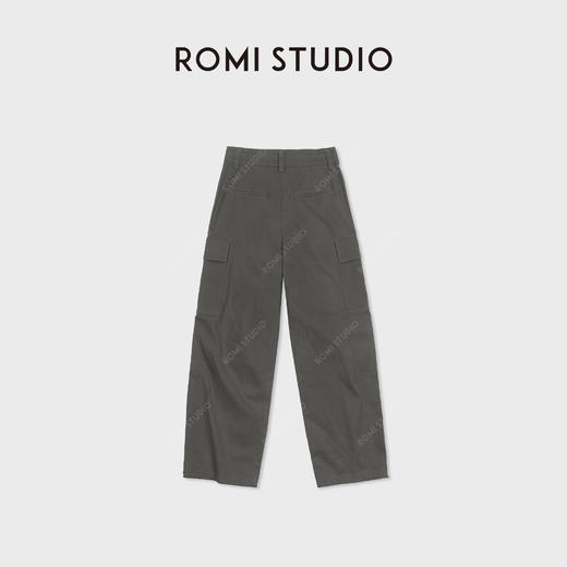 ROMI STUDIO“时髦百搭”棉质多口袋抽绳脚口直筒工装裤 RWCAX85171 商品图1