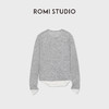 ROMI STUDIO100%水溶羊毛轻薄柔软假两件针织上衣 RWCASU6753 商品缩略图3