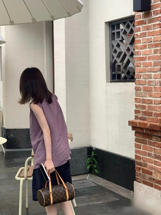 LV 中古 巴比龙 26 老花 圆筒包 商品图3