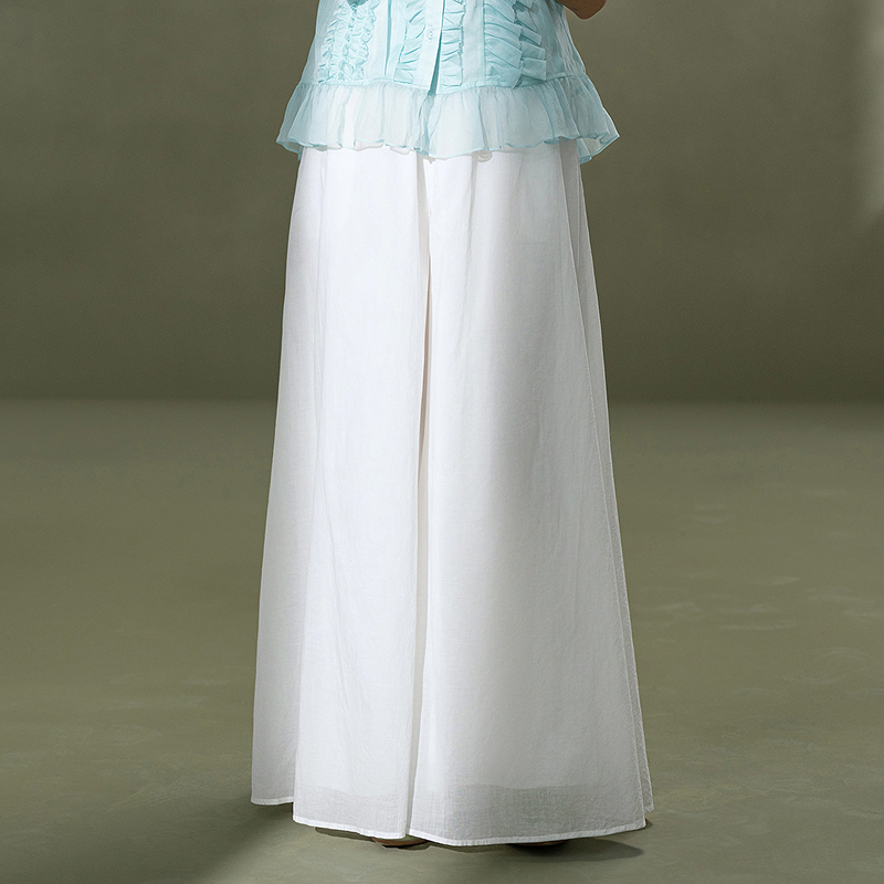 【林栖设计小店】植物染色|手工多色百搭简约宽松显瘦2026春新款阔腿裤子1961164