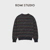 ROMI STUDIO“冬日松弛”100羊毛条纹针织挺括套头毛衣RWCWSU7412 商品缩略图2