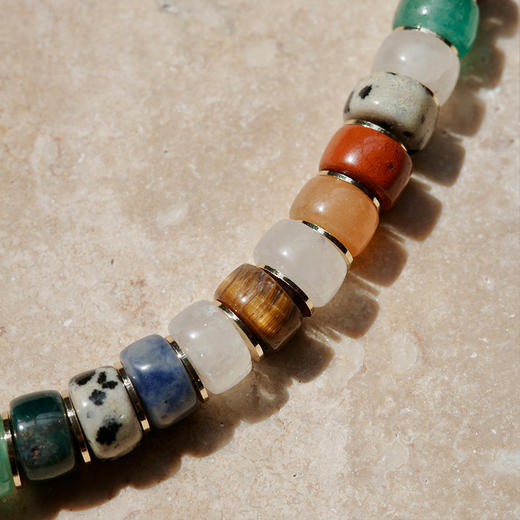 「野孩子」多宝天然石项链 | 总长约45cm 自由配色 不遵循规则 to me 天然石饰品 商品图1