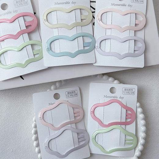基础2支淡彩大号BB夹-纪念日百货门店同款169149257 商品图2