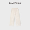 ROMI STUDIO"无缝裤"真丝羊毛混纺光泽松紧腰直筒裤RWCAX06889 商品缩略图3