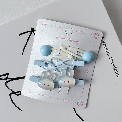 细闪兔兔迷你组合夹-纪念日百货门店同款169248271 商品图4