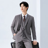 【色纺花纱三色条】柒牌男装2026春季戗驳领西服西装套装三件套130C70050 商品缩略图1