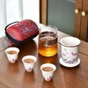 繁花似锦白瓷快客旅行杯套装｜茶席收于掌间，喝茶赏花，风雅无边～ 商品缩略图0