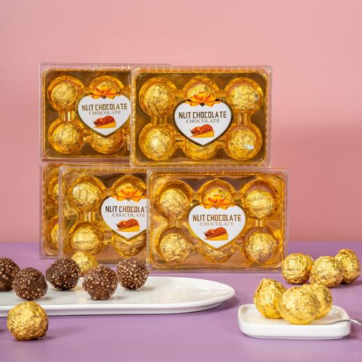 【粉丝专属❗️金沙球巧克力礼盒】香醇浓郁，乐享美味，香醇可口，满足您的味蕾！招财进宝节日贡品发财金沙球夹心巧克力拜财神礼中秋节情人节礼物L-d 商品图0
