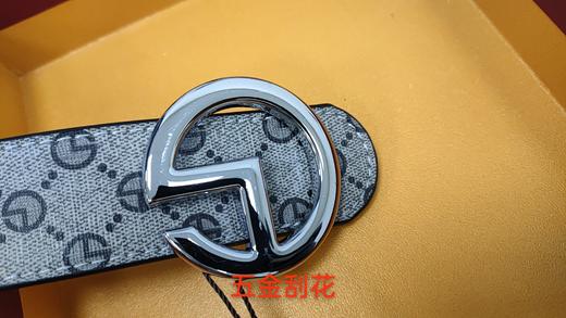 6934002269094 金利来goldlion 摩登印花皮带男皮带男士腰带简约皮带男腰带 1150MM*3.4CM 商品图5