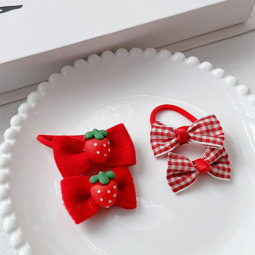 红色卡板皮筋组合皮筋-纪念日百货门店同款169248811 商品图1