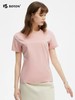 [棉麻混纺]波顿夏季女士圆领短袖t恤美式天丝高级感上衣LT325225 商品缩略图2