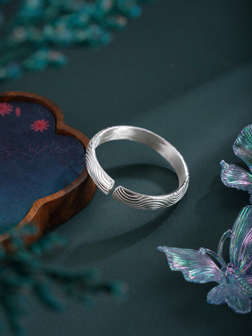 子佩集S999手工银【月华浸梦】手镯【55031103】原创设计 商品图3