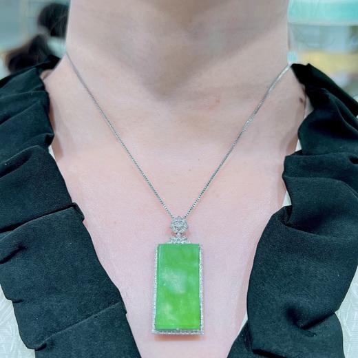 无事牌翡翠吊坠 商品图2