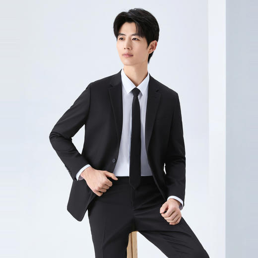 【经典求职套西】柒牌男装2026春季新品平驳领两粒扣免烫青年西服130C70060 商品图1