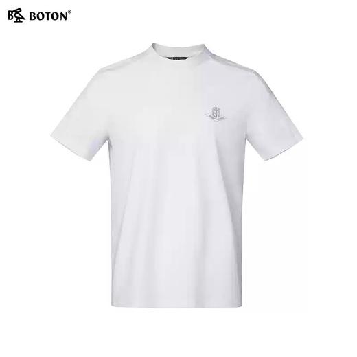 [凉感抗菌]波顿夏季男士休闲天丝棉圆领冰丝短袖t恤MT031225 商品图4