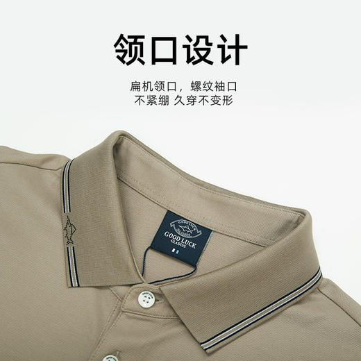 【莱赛尔】德鲨鲨鱼黑色短袖POLO衫男青年夏季新款翻领T恤 商品图4