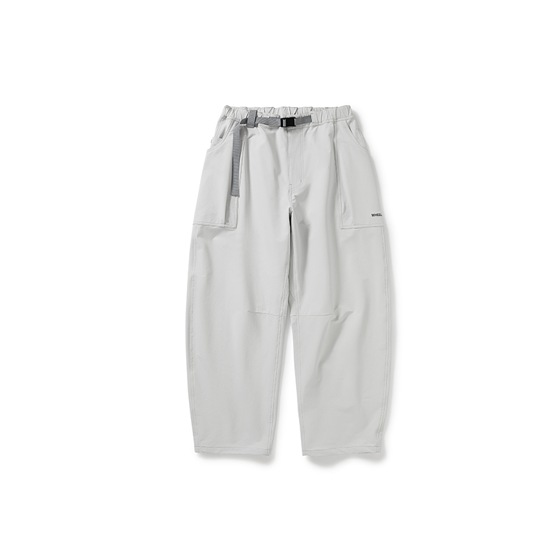 WHEELS and WIND 男女中性款机能性透气防泼水立体弧度弯刀裤