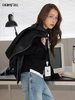 【门店同款】ENJOY春季“柔权主义”小立领PU马夹 169193101 商品缩略图1