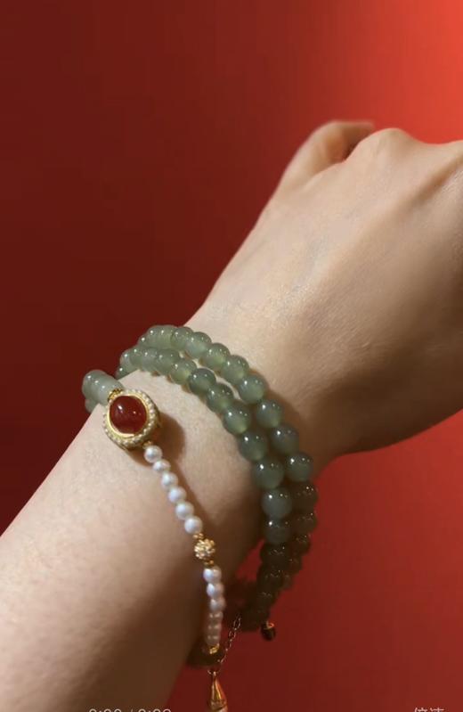 ·
和田青玉+淡水珍珠+南红
央美设计师原创作品 商品图0