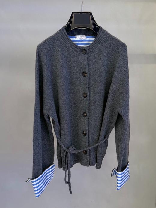 女款拼接针织毛衣开衫hu006 商品图0