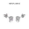 ShiningHouse[培育] 18k金钻石耳饰 圆钻形人工真钻人造钻石K金耳饰简约钻石耳饰悦己送礼臻选【此商品不支持7天无理由退货退款】预计3日发货 商品缩略图1