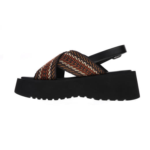 sheme进口织带搭配速干布内里休闲时尚女士厚底凉鞋可定制 商品图1