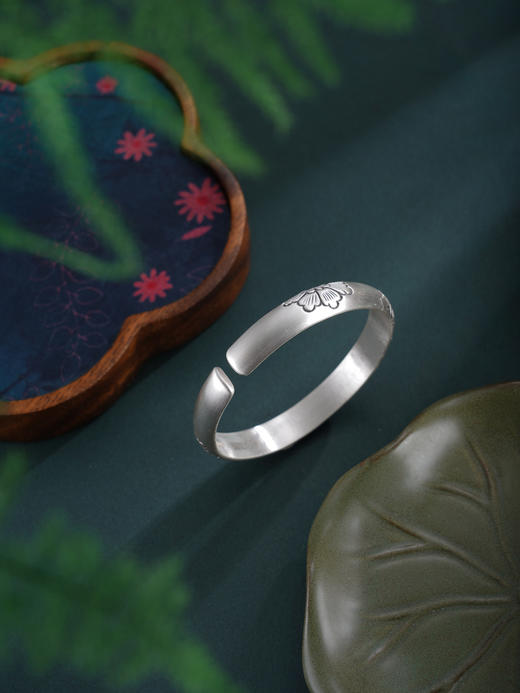 子佩集S999手工银【花辰心愿】手镯【55061217】原创设计 商品图3