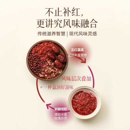 【五红米酿】五红粉新升级 酒酿风味 双拼组合 温和不上火 商品图1